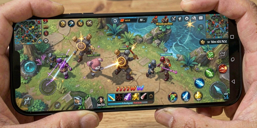 Tangkapan layar 7777W memperlihatkan gameplay interaktif dan lingkungan yang rinci.