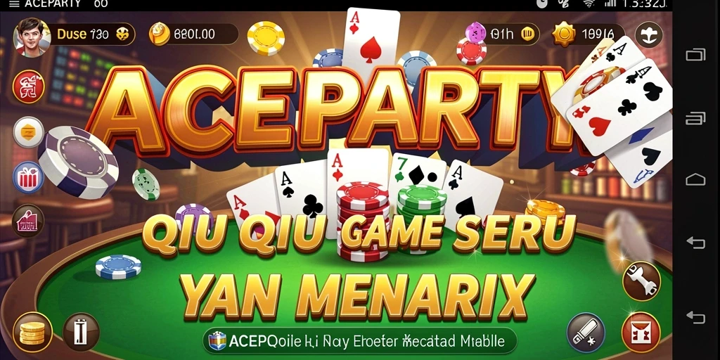Tampilan menarik gameplay QiuQiu di ACEPARTY.