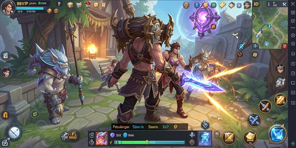 Tampilan gameplay B8VIP dengan grafis dan petualangan seru.