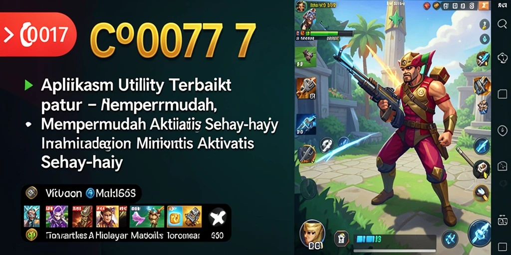 Screenshot C0077 menunjukkan antarmuka aplikasi Utility yang intuitif.