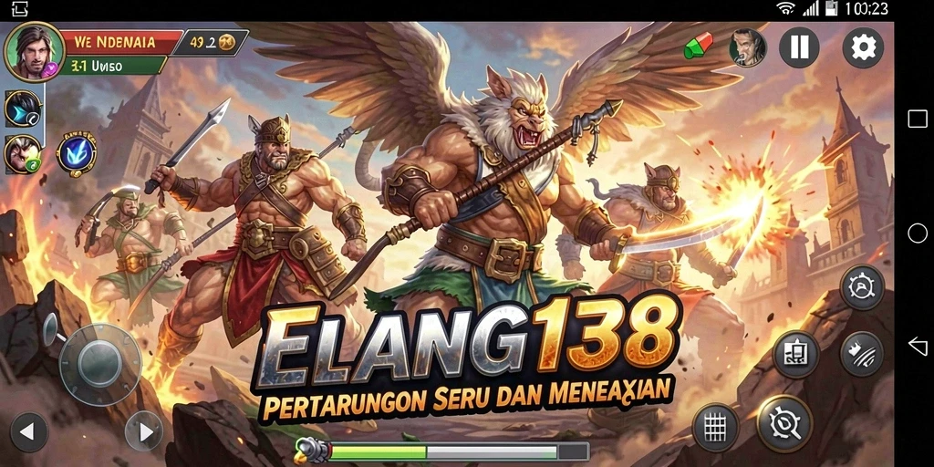 Tampilan gameplay seru di ELANG138 saat pertarungan berlangsung.