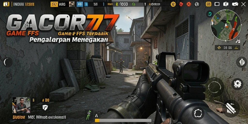 Tampilan gameplay GACOR77 dengan aksi tembak-menembak yang mendebarkan.