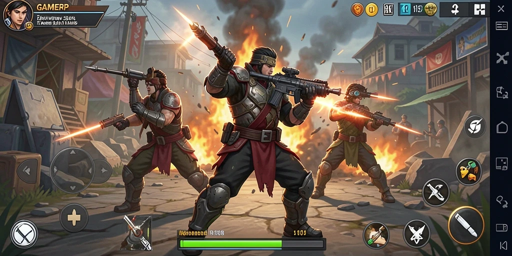 Gameplay seru dalam pertarungan intens di GAMERP.