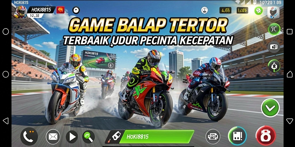 Gameplay seru dalam balapan motor dengan HOKI8815.