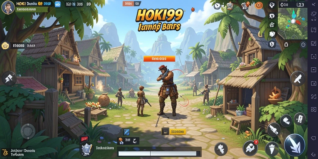 Tampilan menarik dari gameplay Open World HOKI99 yang penuh petualangan.