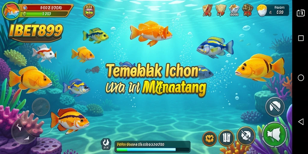 Tampilan gameplay menarik dari IBET899 saat menembak ikan.