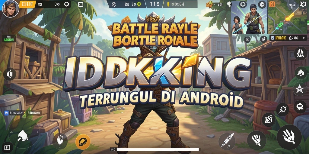 Screenshot gameplay seru dari IDRKING di medan perang Battle Royale.