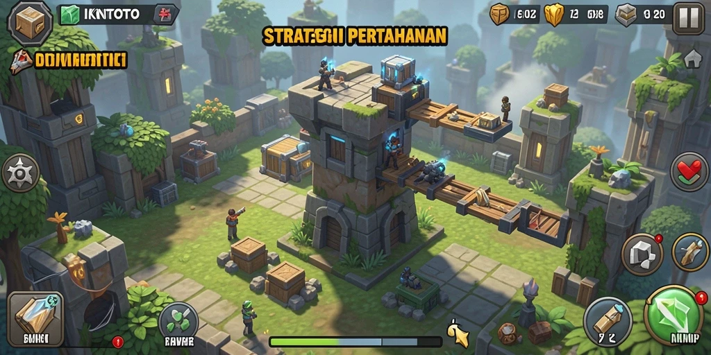 Screenshot gameplay Tower Defense yang mengasyikkan dari IKNTOTO.
