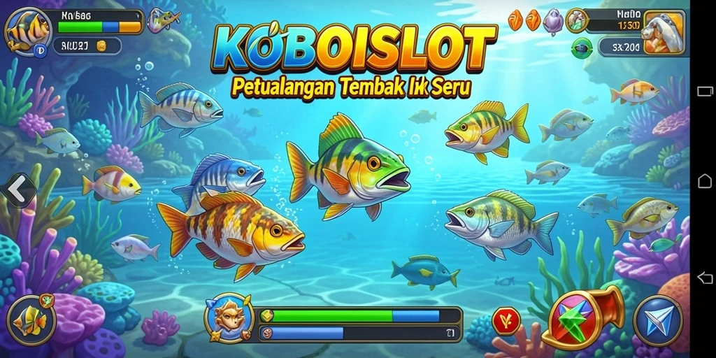 Tangkapan ikan menakjubkan dalam permainan KOBOISLOT.