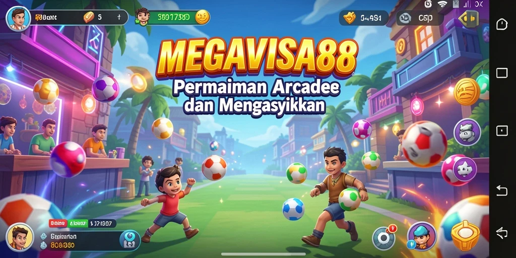 Tangkapan layar utama MEGAVISA88 menampilkan aksi gameplay Arcade yang intens.