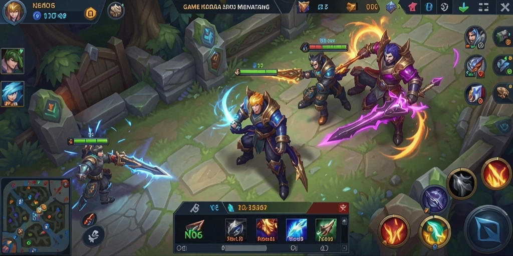 Screenshot gameplay N06 yang menunjukkan momen pertarungan seru.