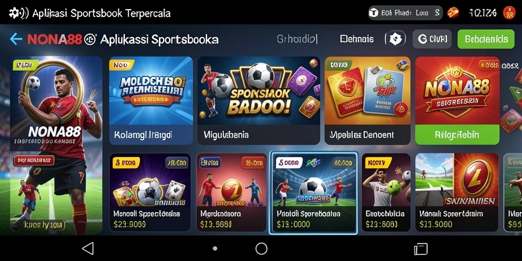 Screenshot NONA88 menampilkan antarmuka taruhan yang intuitif dan menarik.