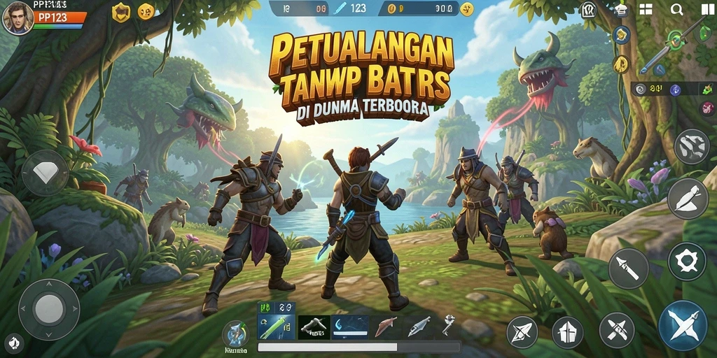 Gameplay seru di dunia terbuka yang luas dan interaktif.