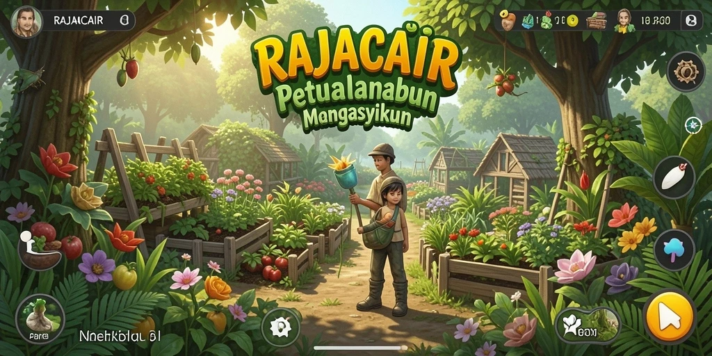 Gameplay Farming yang seru dan interaktif di RAJACAIR.