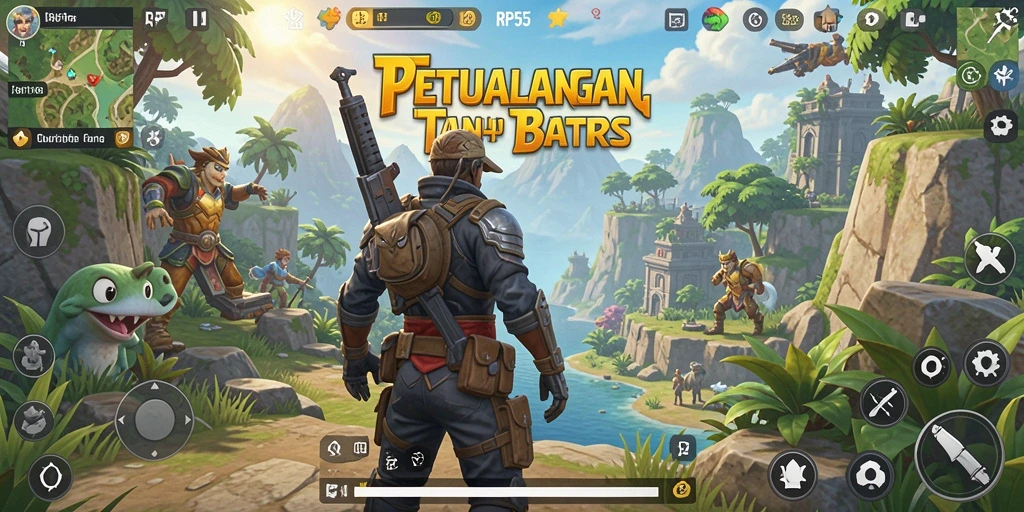 Tampilan gameplay yang seru dan dinamis di dunia terbuka.
