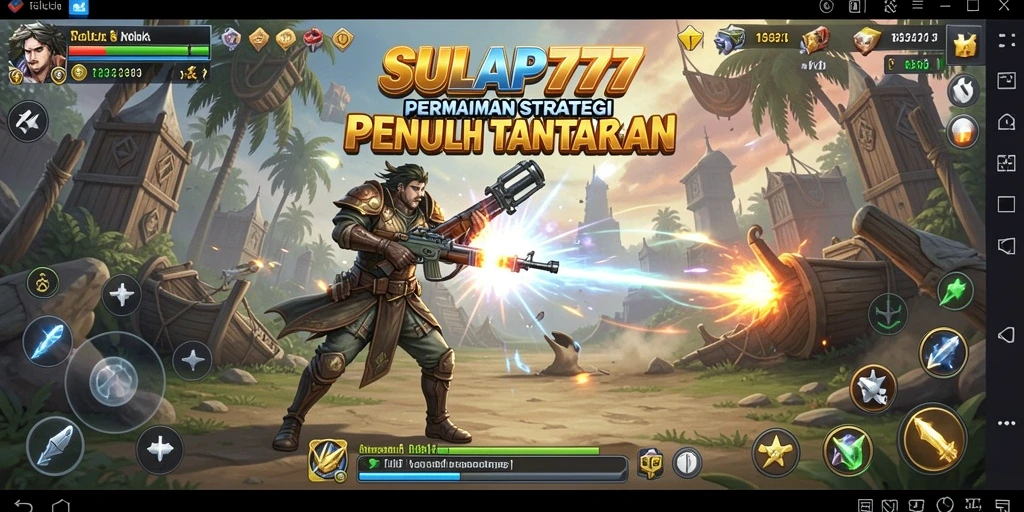 Screenshot SULAP777 menampilkan aksi strategi intens di lapangan perang.